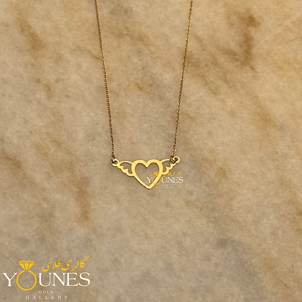 گردنبند قلب فرشته طلا